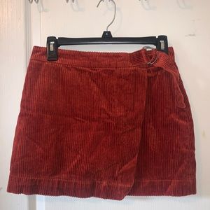 Corduroy mini skirt